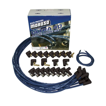 Moroso ULTRA 40 S/P WIRES UNIV BLUE 73800